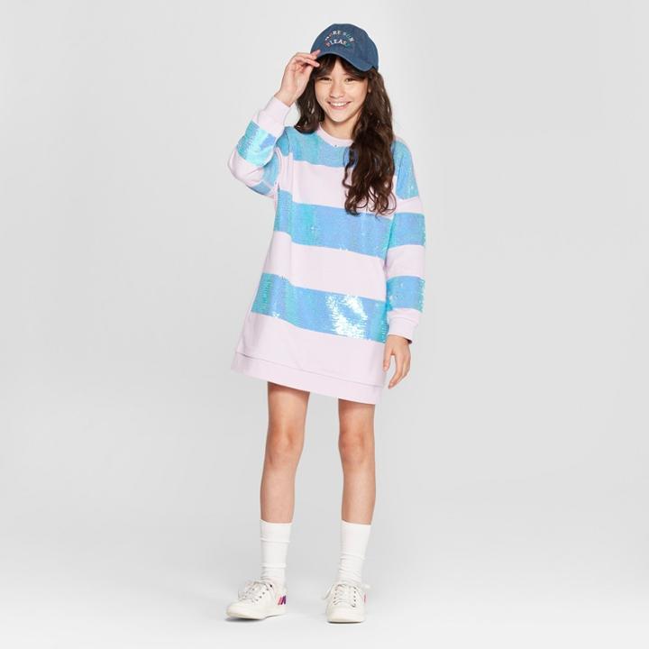 Girls' Flip Sequin Shift Dress - Cat & Jack Violet