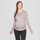 Maternity Long Sleeve Soft T-shirt - C9 Champion Purple Heather