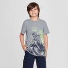 Boys' Short Sleeve Motorcycle Graphic T-shirt - Cat & Jack Gray