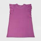 Women's Plus Size Flutter Short Sleeve Dress - Universal Thread Pink