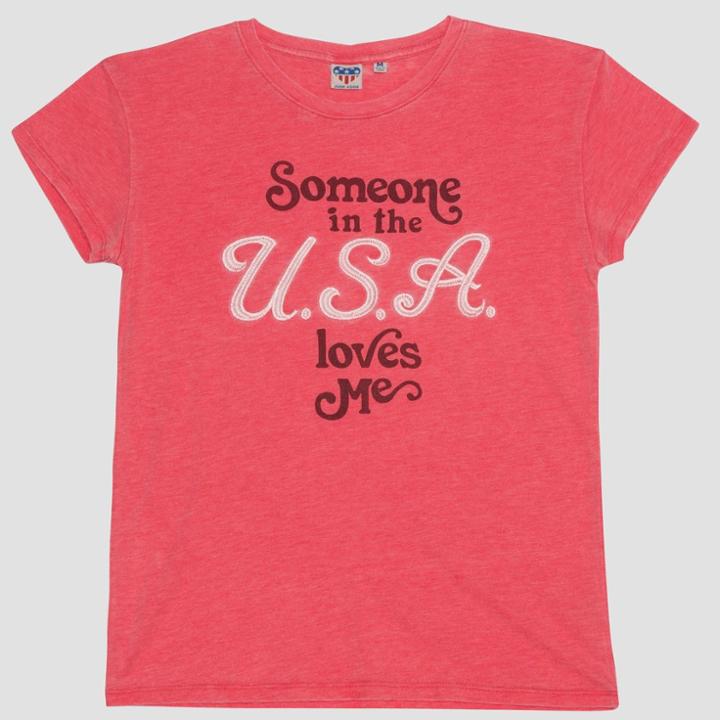 Junk Food Women's Someone In The U.s.a Short Sleeve T-shirt - Red
