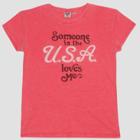 Junk Food Women's Someone In The U.s.a Short Sleeve T-shirt - Red