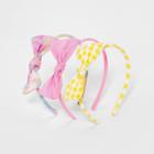 Kids' 3pk Bow Headbands - Cat & Jack Pink/yellow
