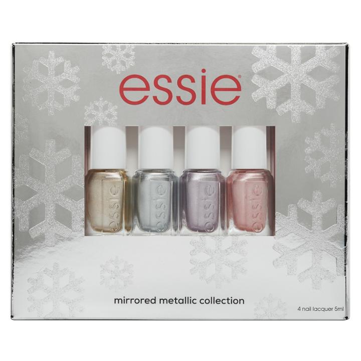 Essie 4pk Nail Polish Kit Metallic (grey)