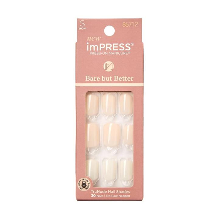 Kiss Products Bare But Better Press-on Fake Nails - All Natural