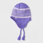 Girls' Stripe Cold Weather Hat - C9 Champion Purple