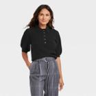 Women's Polo Sweater - A New Day Black