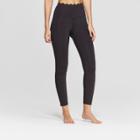 Target Women's Premium High-waisted 7/8 Scallop Leggings - Joylab Black