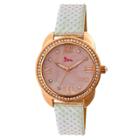 Women's Boum Forte Watch With Mother-of-pearl Dial And Chameleon Color Changing Genuine Leather Strap-rose Gold/pink