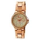 Women's Boum Cachet Watch With Custom Stone-inlaid Dial-rose Gold/silver, Rose Gold