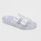 Girls' Susan Glitter Jelly Slide Sandals - Cat & Jack