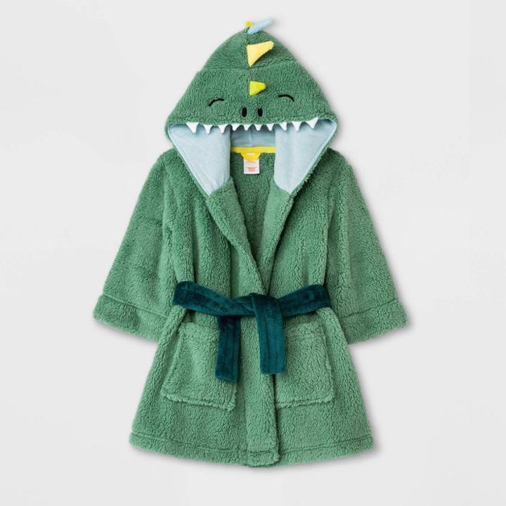 Toddler Girls' Dino Robe - Cat & Jack Green