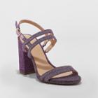 Women's Estella Strappy Stiletto Heeled Sandal Pumps - A New Day Lavender (purple)