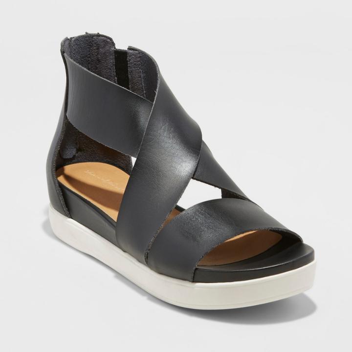 Target Women's Hummingbird Ankle Strap Sandals - Universal Thread Black