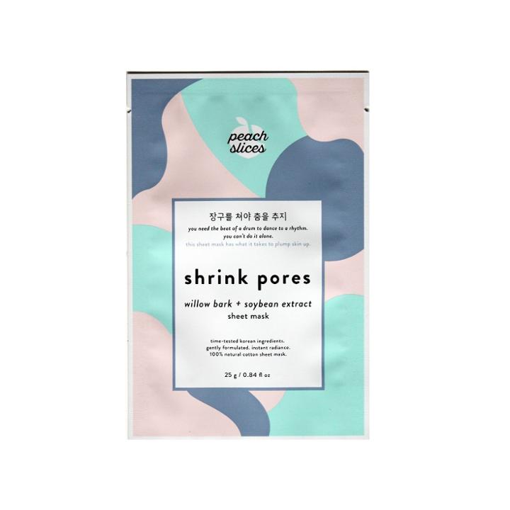 Peach Slices Shrink Pores Face Mask Sheet