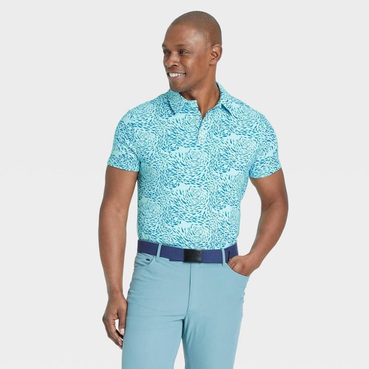 Men's Supima Cotton Printed Polo Shirt - All In Motion