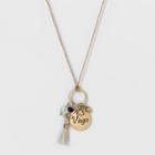 Target Women's Fashion Zodiac Virgo Charm Necklace - Gold, Bright Gold Zodiac