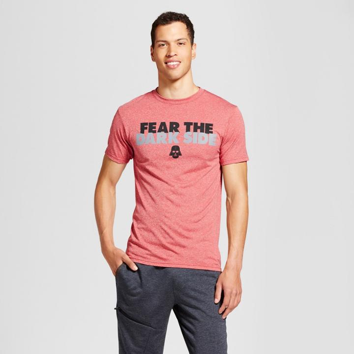 Men's Star Wars Fear The Dark Side Graphic T-shirt - Red Heather
