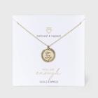 Beloved + Inspired Gold 'you Are Enough' Disc Necklace - Gold