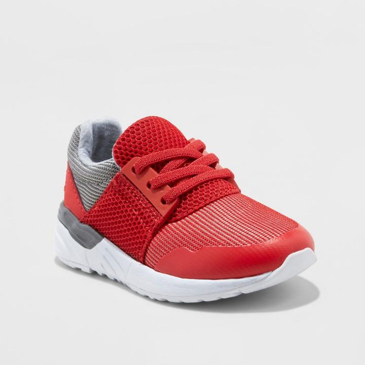 Toddler Boys' Zander Athletic Sneakers - Cat & Jack Red