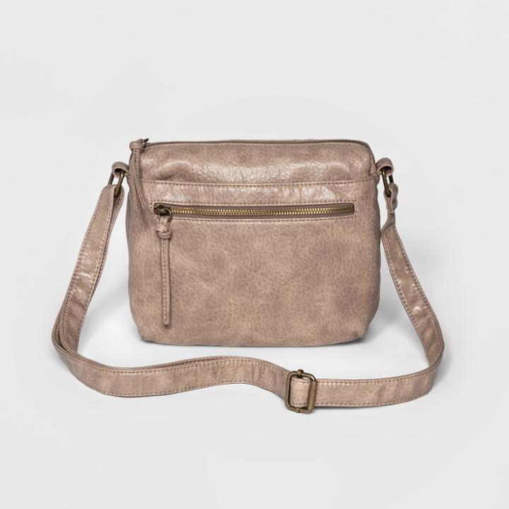 Women's Bueno Pebble Washed Crossbody Bag - Cream (ivory)