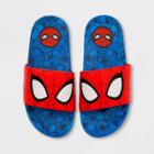 Boys' Marvel Spider-man Swim Slide Sandals - 7-8 - Disney Store, Blue/red