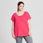 Women's Plus-size Racerback T-shirt - C9 Champion Razzle Pink