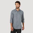 Wrangler Men's Button-down Shirt - Gray