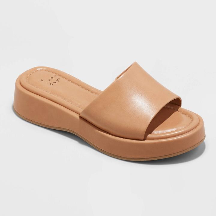 Women's Carlita Wedge Heels - A New Day Tan