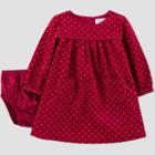 Baby Girls' Dot Corduroy Dress - Just One You Made By Carter's Gold