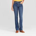 Women's High-rise Side Slit Fray Hem Skinny Bootcut Jeans - Universal Thread Dark Wash