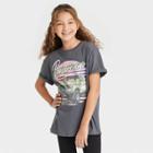 Girls' Bronco Oversized Graphic T-shirt - Art Class Gray