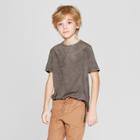 Boys' Suede Curved Hem Tall T-shirt- Art Class Gray