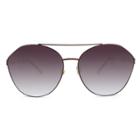 Women's Aviator Sunglasses With Wine Smoke Gradient Lens - A New Day Shiny Wine, Black