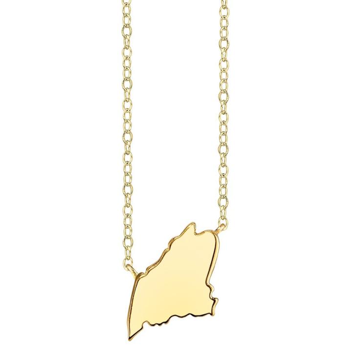 Target Footnotes State Pendant - Gold, Girl's,
