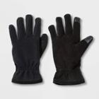 Men's Touch Tech Hybrid Leather Gloves - Goodfellow & Co Black
