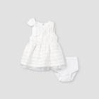 Baby Girls' Striped Dress - Cat & Jack Fresh White Newborn