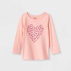 Toddler Girls' Adaptive Valentines Day Long Sleeve T-shirt - Cat & Jack