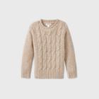 Toddler Boys' Cable Solid Pullover Sweater - Cat & Jack Gray