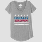 Women's Short Sleeve Locally Grown Graphic T-shirt - Awake Heather Gray