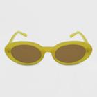 Women's Oval Sunglasses - Wild Fable Yellow
