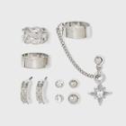 Celestial Earring Stud Ear Cuff Set 7pc - Wild Fable Dark