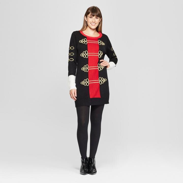 33 Degrees Women's Faux Fur Cuff Christmas Tunic - 33degrees - Black