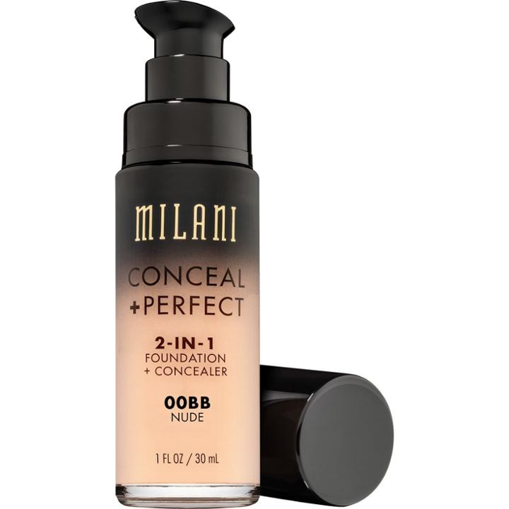 Milani Conceal + Perfect 2-in-1 Foundation+concealer 00bb Nude