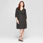 Maternity Polka Dot Fit & Flare Dress - Isabel Maternity By Ingrid & Isabel Black & White Dot