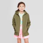 Girls' Long Sleeve Twill Jacket - Cat & Jack Green