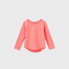 Toddler Girls' Long Sleeve Sparkle T-shirt - Cat & Jack Pink