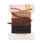 Scunci Basic Ponytailers Hair Bands With Gold Tip - Neutral