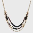 Multi Colored Heishi Beads Statement Necklace - A New Day Gold