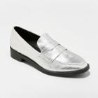 Target Women's Bernadette Faux Leather Metallic Penny Loafers - A New Day